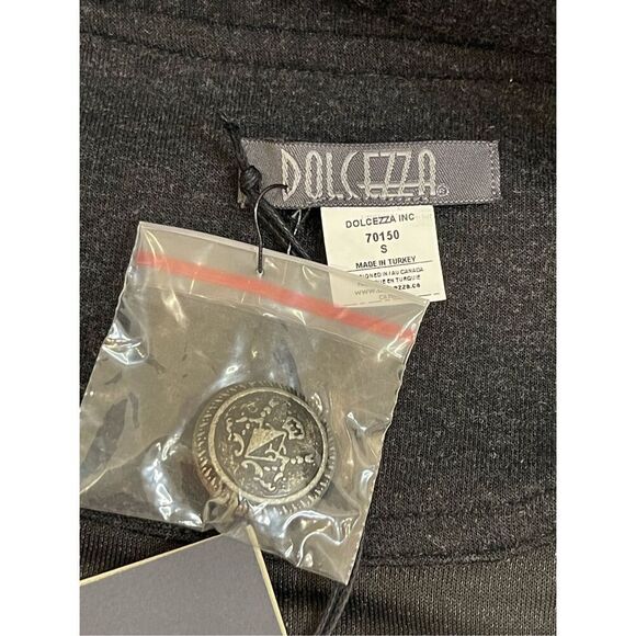 Dolceza Cardigan NWT charcoal small - Picture 8 of 8